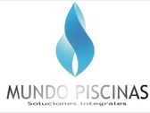 Logo Mundo piscinas. Servicios Integrales