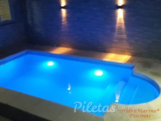 Piscina HidroMarino con Lumnarias Led RGB