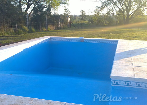 Piscina 8x4 con solarium