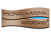 Logo Piscinas De Arena. La Playa En Tu Casa.